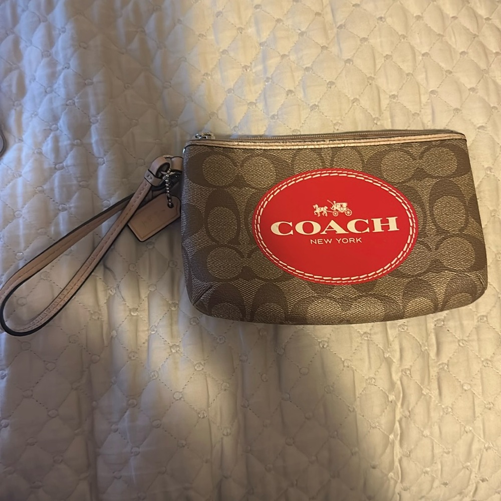 Red Logo Coach Purse